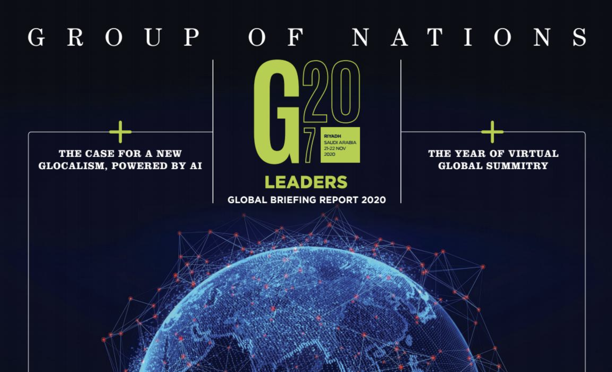 A virtual G20 summit underscores this importance of this year's agenda